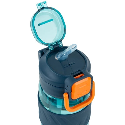 Поїльник-непроливайка Kite 800 мл, блакитно-помаранчева (K25-1234-3) Вінниця - фото 4