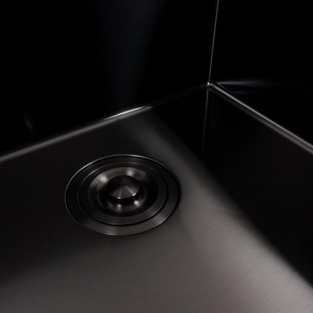 VALESO Кухонний комплект: Мийка Valeso Handmade (50x50 см) PVD чорна + Змішувач NES-F12 Киев - изображение 6