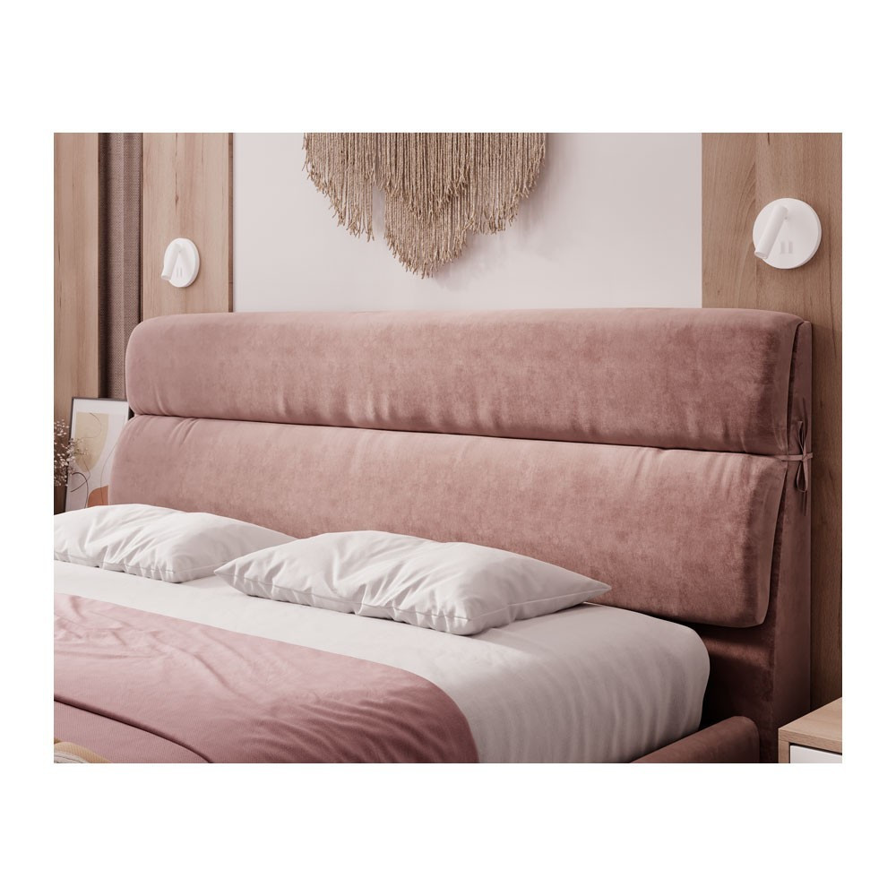 Кровать AtriaDesign Noel-Java Comfort с нишей для белья 160x200 розовый Киев - изображение 5