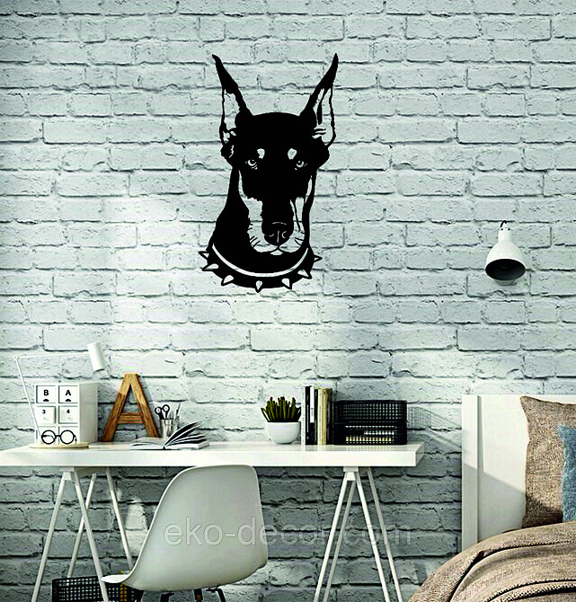 Декоративное настенное Панно «Доберман», Декор на стену Киев - изображение 8