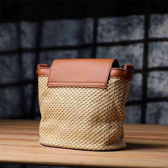 Літня сумка з якісного текстилю Vintage sale_15138 Коричневий Київ