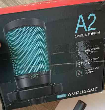 Fifine Ampligame A2 RGB - Черный кондесаторный USB микрофон. Новый! Киев