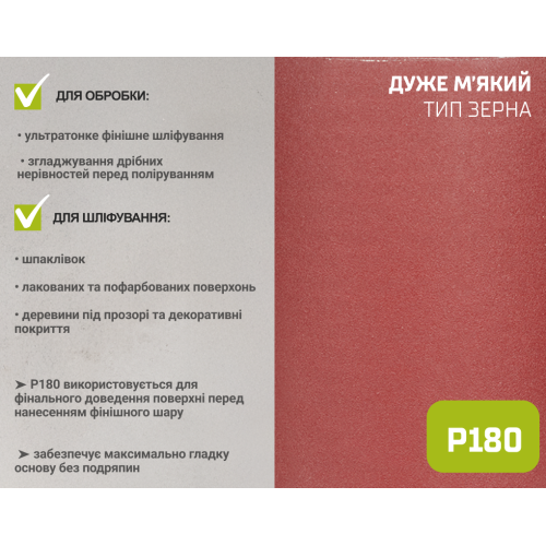 Наждачний папір на тканинній основі, 200мм х 50м, зерно 180, Alloid Одеса