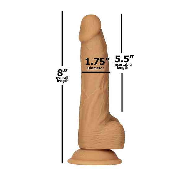 Фаллоимитатор ADDICTION Dual Density Silicone Dildo Caramel 8″, присоска, диаметр 4,3 см, вибропуля Sex Aura Киев