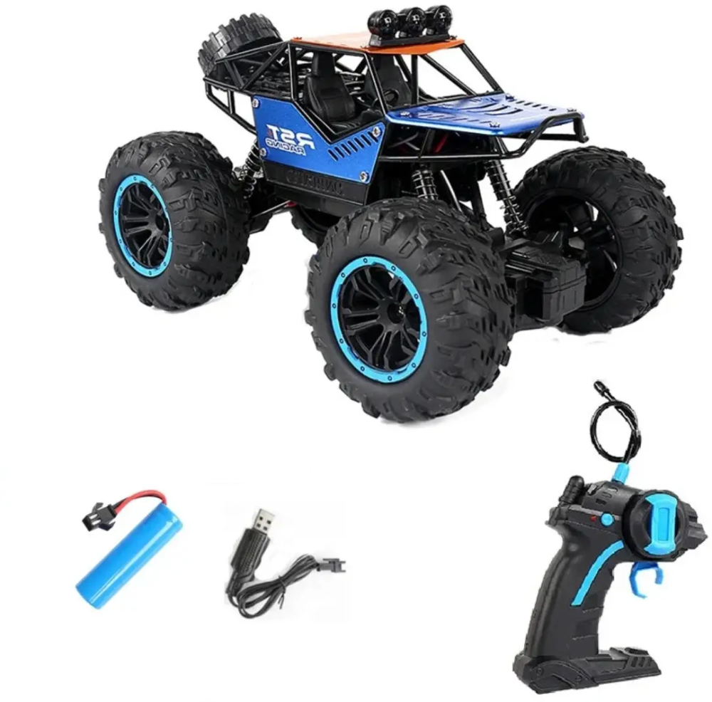 Дитяча іграшкова машинка Джип Баггі на пульті і акумуляторі зі світлом синій Київ - фото 2