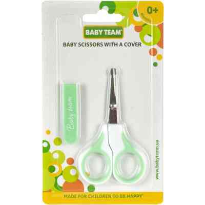 Дитячий манікюрний набір Baby Team ножиці дитячі із чохлом. (7102_мятный) Вінниця