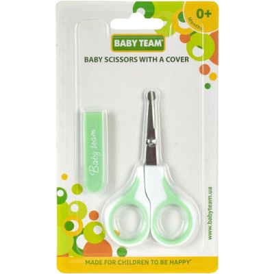 Дитячий манікюрний набір Baby Team ножиці дитячі із чохлом. (7102_мятный) Вінниця - фото 1