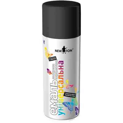 Аерозольна фарба для автомобіля New Ton універсальна 9005 чорний глянц., аероз. 150 мл (000000238) Вінниця