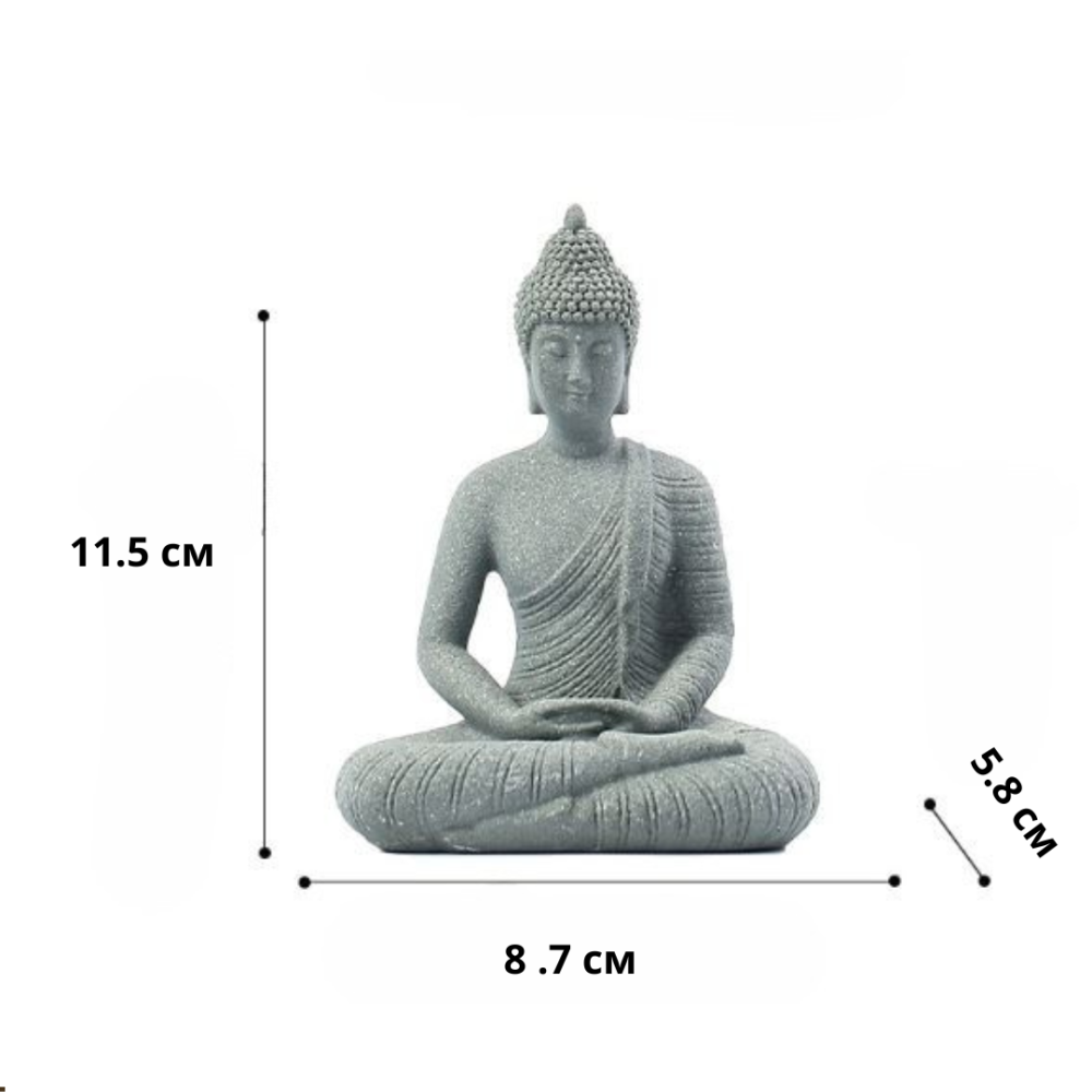 Фігурка Будда Татхагата 11.5 х 7.8 см для флораріуму, саду, будинку, зони медитації, дзен Одеса - фото 4