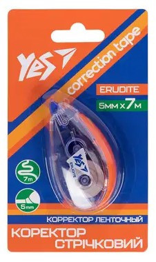 Коректор-стрічка "Yes" 5мм*7м 340103 "Erudite", шт Київ - фото 1