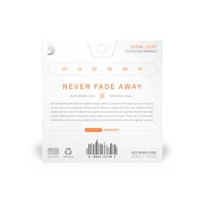 Струны для гитары D'Addario XS Phosphor Bronze Extra Light (10-47) (XSAPB1047) Винница