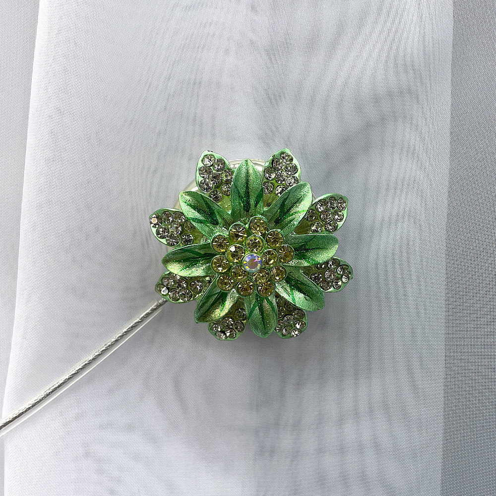 Магніти для штор та гардин "Flowers" набір 2 шт М'ятний (81-194) Київ - фото 2