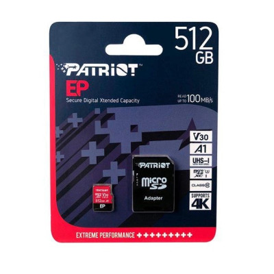 Карта памяти Patriot 512GB microSD class 10 UHS-I U3 (PEF512GEP31MCX) Винница - изображение 3