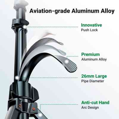 Штатив Ugreen LP680 Selfie Stick Tripod with Bluetooth Remote Black (15609) Вінниця