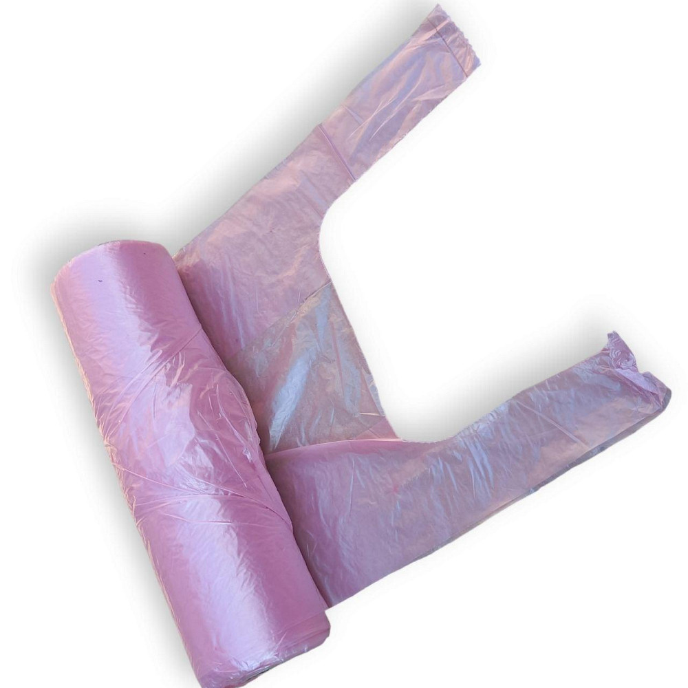 Пакеты майка в рулоне розовые 22×42 см — прочные и удобные Харьков - изображение 3