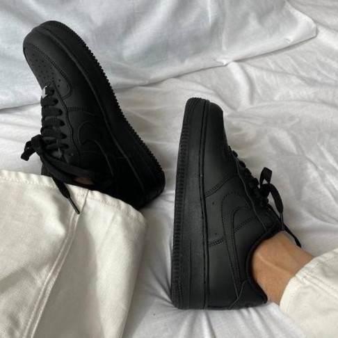 Кросівки Nike Force Чорні Жіночі Форси Шкіряні Найк (розміри: 36,37,38,39,41) Дніпро - фото 5