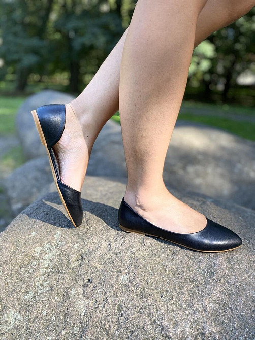 ALEX BELL Балетки жіночі ALEX BELL 700Z/1-1-20AP чорні (весна-осінь, шкіра натуральна) (3100) 3 Коломия - фото 5