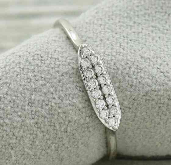 Кольцо Xuping 11637, 18 размер (ширина 4мм), позолота Белое Золото Киев