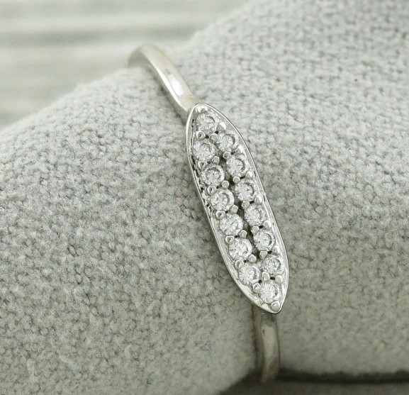 Кольцо Xuping 11637, 18 размер (ширина 4мм), позолота Белое Золото Киев - изображение 2