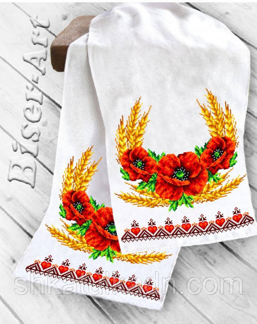 Рушник на ікони для вишивки бісером(нитками) Дніпро - фото 1