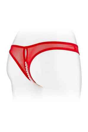 Трусики з перлинами і доступом Fashion Secret Sophie Red Sex Aura Київ