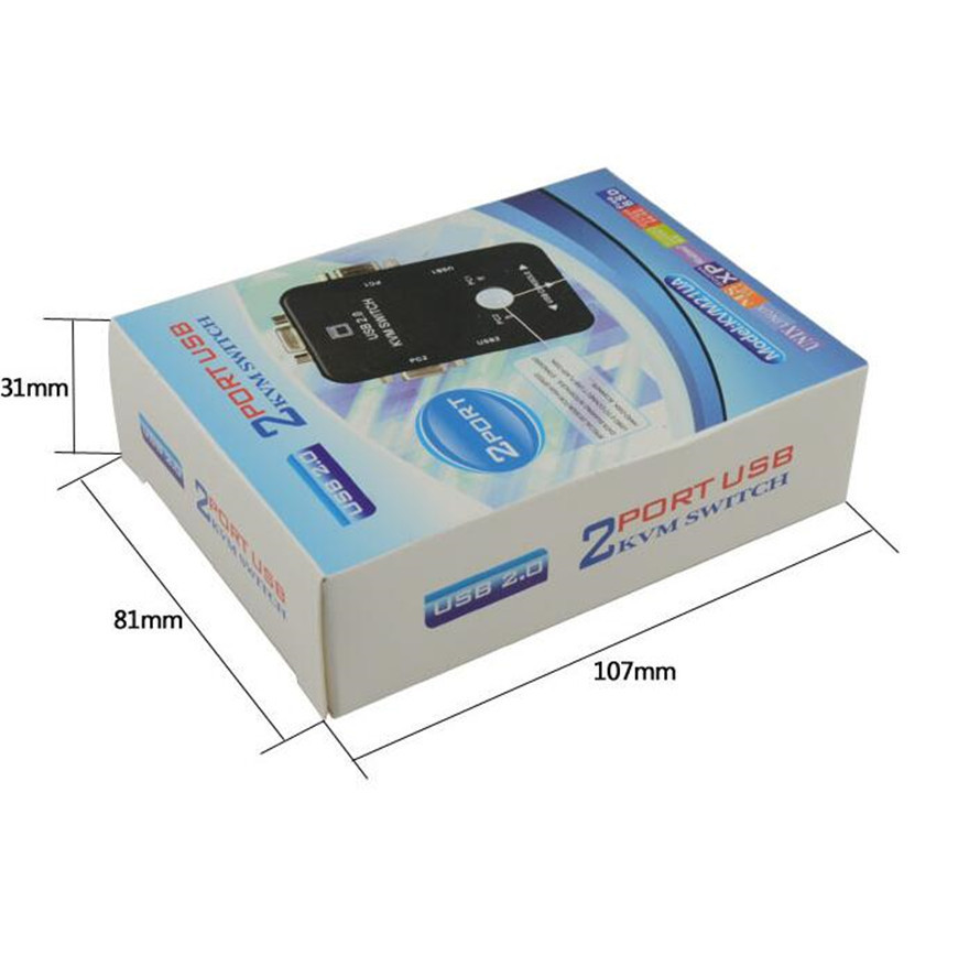 KVM свіч 2 порти VGA + USB для управління двома ПК Київ - фото 6