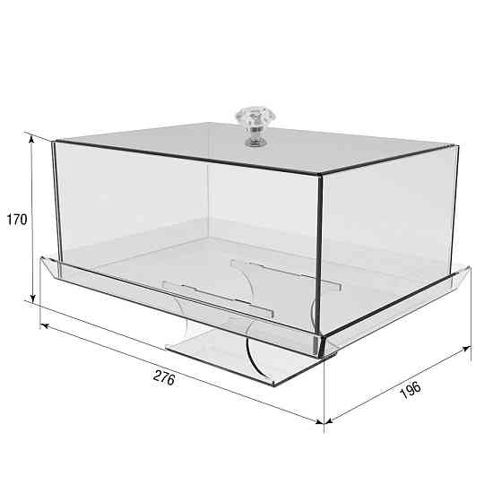 Тарелка для сыра EKOSTAR из акрила 276х196х170 Киев