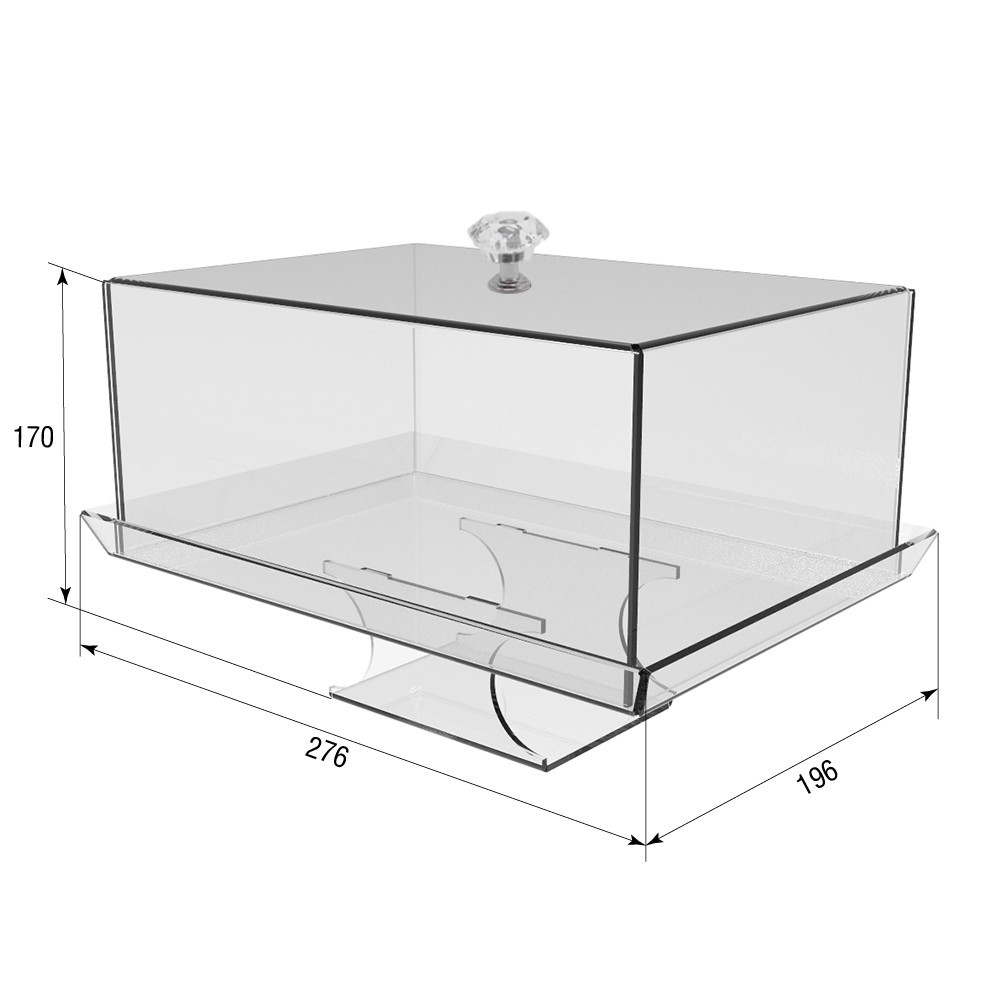 Тарелка для сыра EKOSTAR из акрила 276х196х170 Киев - изображение 3