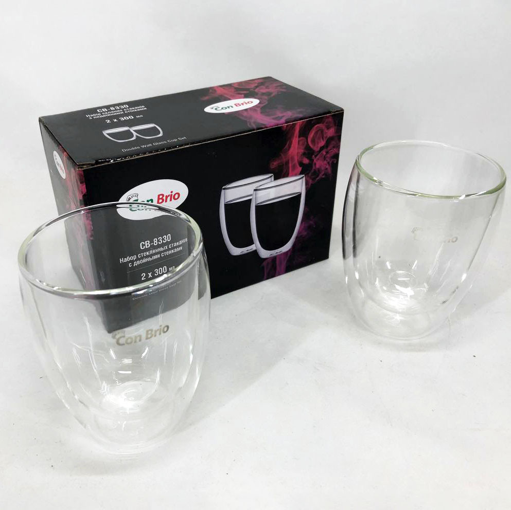 Набор чашек с двойным дном, Набор чашек с двойными стенками хорошего качевства, Кружки для кофе двойные BZ-78 Львов - изображение 5