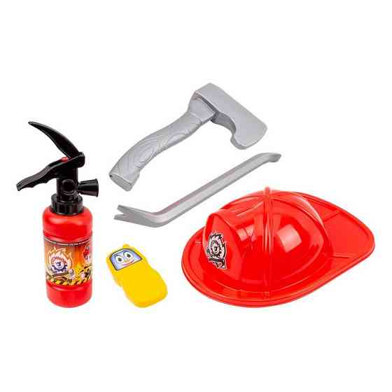 Дитяча іграшка "Набір пожежника" 8591TXK каска, вогнегасник, інструменти Вінниця