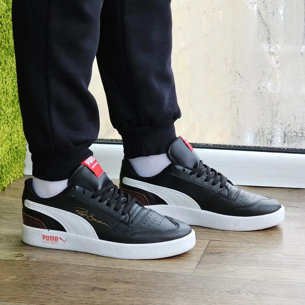 Кроссовки Мужские Puma Чёрные Кожаные Пума (размеры: 40,41,42) Днепр - изображение 9