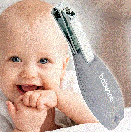Дитячі косметичні щипчики з ергономічною ручкою Baby Ono Сірий 065/03 Кривий Ріг