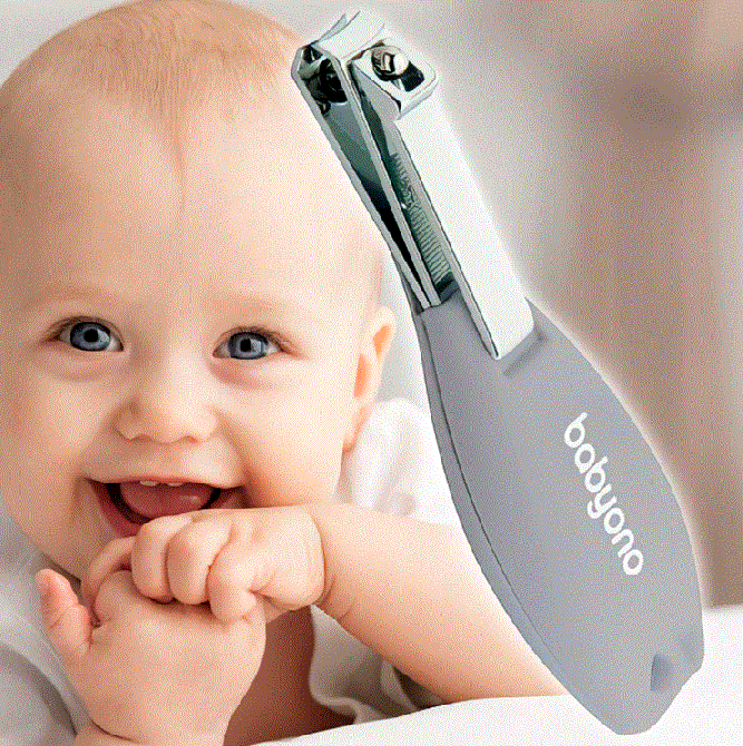 Дитячі косметичні щипчики з ергономічною ручкою Baby Ono Сірий 065/03 Кривий Ріг - фото 2