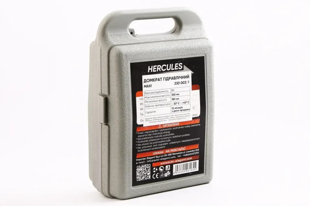 Домкрат гідравлічний 3 т 180-350м пласт. уп. Elegant Вінниця - фото 4