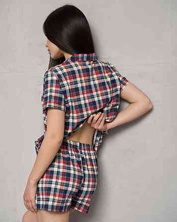 Жіноча піжама комплект сорочка + шортики — Карта Nicoletta 60199 M Київ