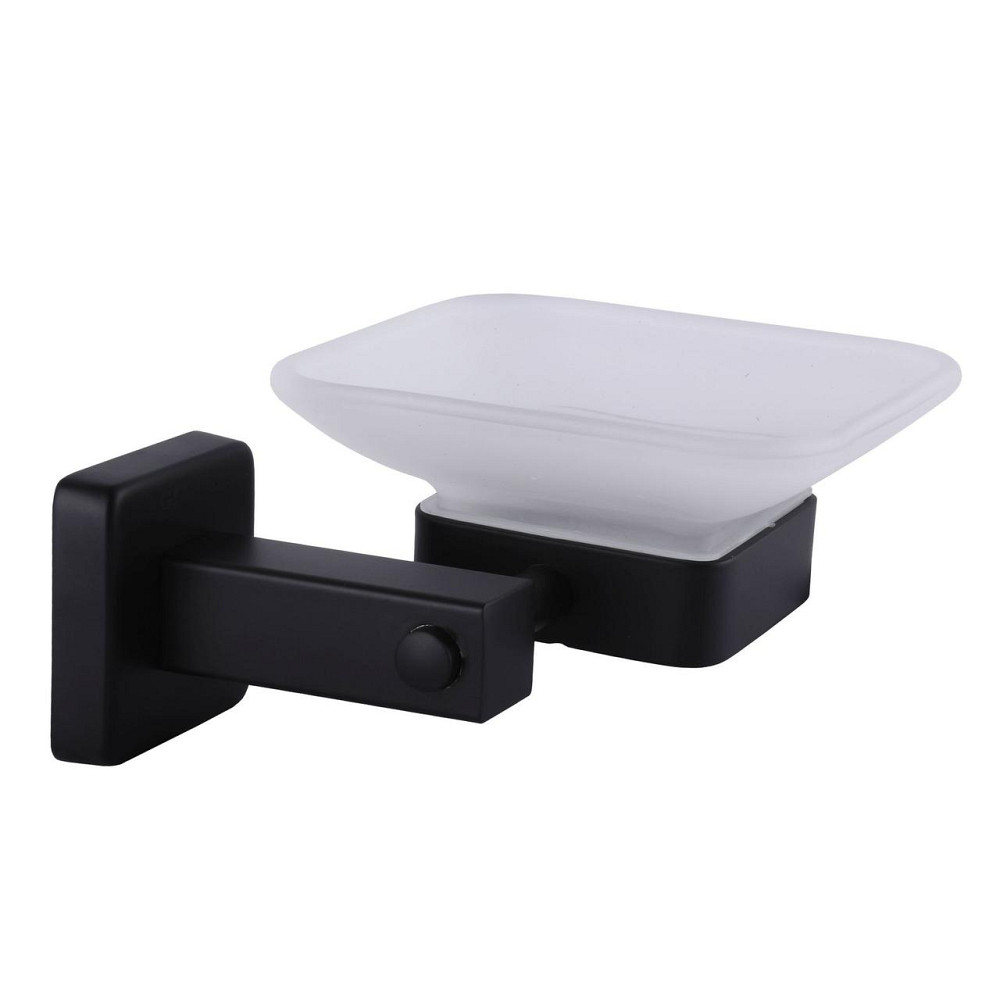 Мыльница одинарная Globus Lux BQ9408 черная матовая SUS304 (000022210) Киев - изображение 4