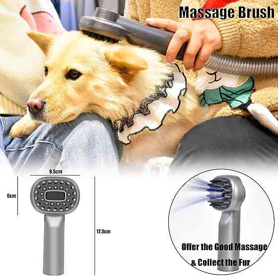 Триммер для животных Italdos Grooming Kit Silver совместим с Dyson V7 V8 V10 V11 V15 керамический нож 1 мм Киев