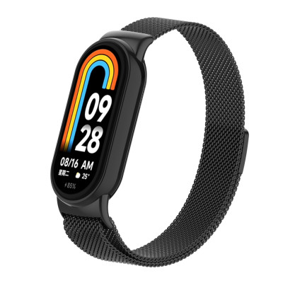 Ремінець до фітнес браслета Armorstandart Milanese Magnetic для Xiaomi Smart Band 10/9/8 Black (ARM86890) Вінниця - фото 1