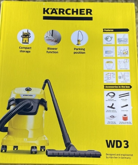 Потужний пилосос Karcher WD 3 для дому та професійного використання. Харків - фото 3