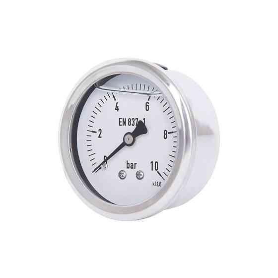 Манометр гліцериновий Thermo Alliance Forte d63 мм, 1/4"Н із заднім під'єднанням (латунь) 0–10 барів TAF171G10B Київ