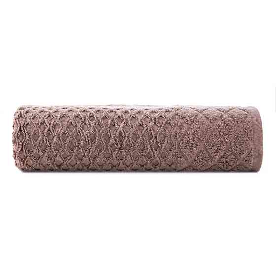 Махровое полотенце Ideal Textile с красивым рельефом 70х140 см (56860970) коричневий Черновцы