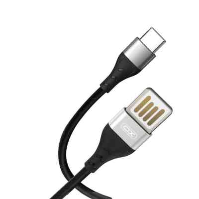 Дата кабель USB 2.0 AM to USB-C 1.0m 2.1A double-side grey XO (NB188-TC-1-GR) Винница