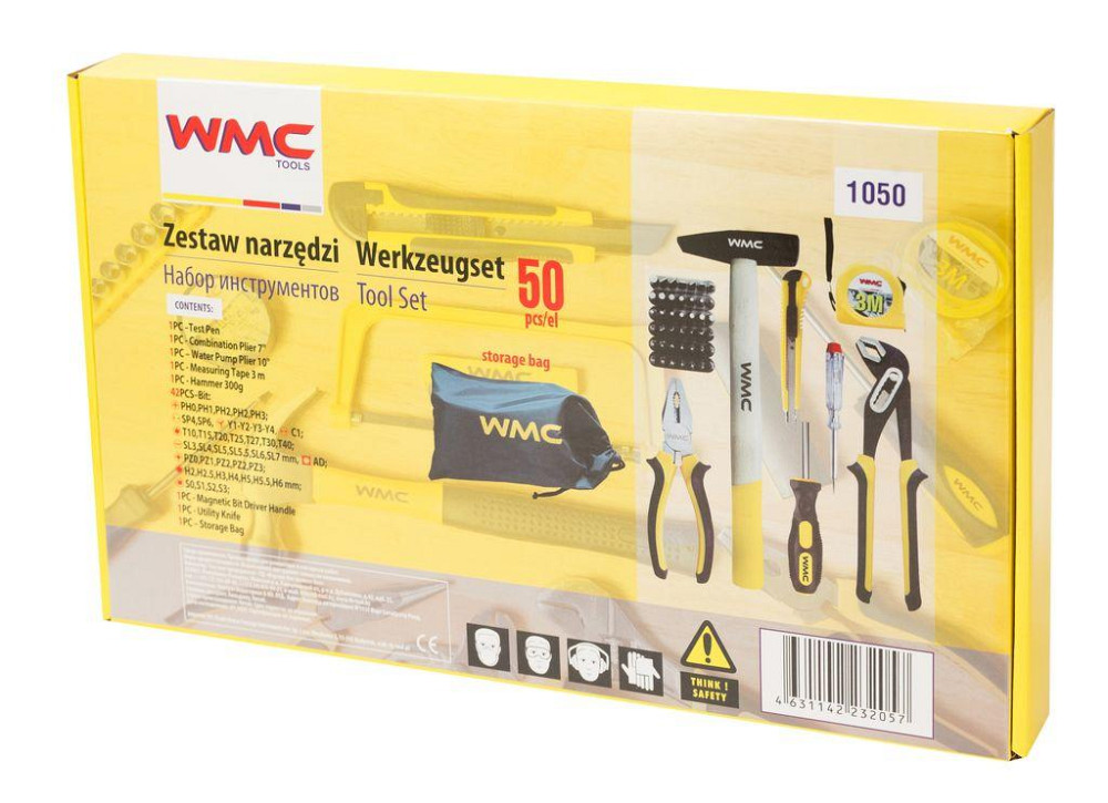Набор шарнирно-губцевого инструмента 50пр. WMC TOOLS 1050 Одесса - изображение 2