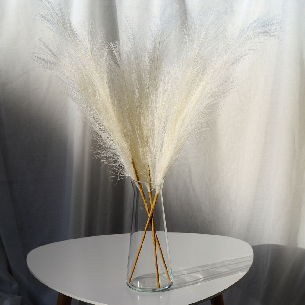 Пампас штучний 75см 5шт/уп. Колір: білий BP-77 Івано-Франківськ - фото 1