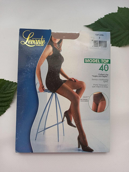 Коригувальні жіночі колготи levante model top 40  колір природній розмір 2 Славута - фото 1