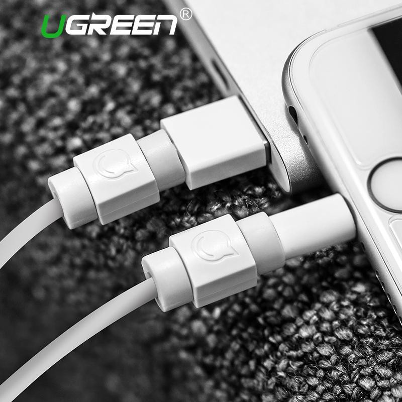Захисна насадка UGREEN LP127 для кабелю Apple (Білі, 6 шт/уп) Николаев - изображение 6