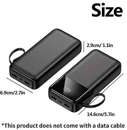 Павербанк Power Bank 20000 mAh з LED-індикатором і швидкою зарядкою. Київ