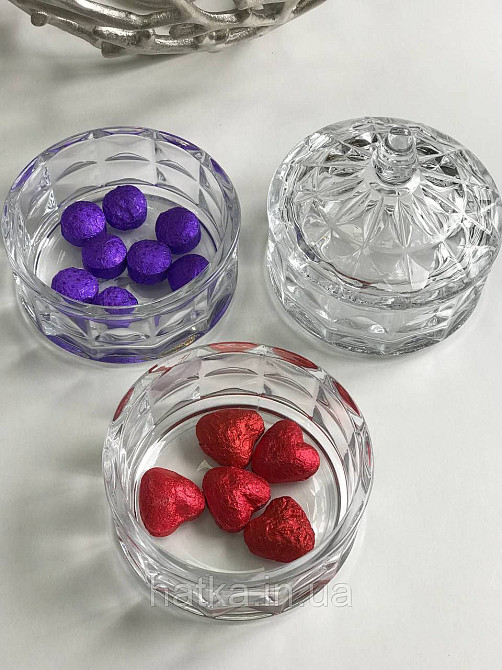 Цукорниця ємність для зберігання скляна "Тріо-2" 3*500 мл 13х23 см Київ - фото 3