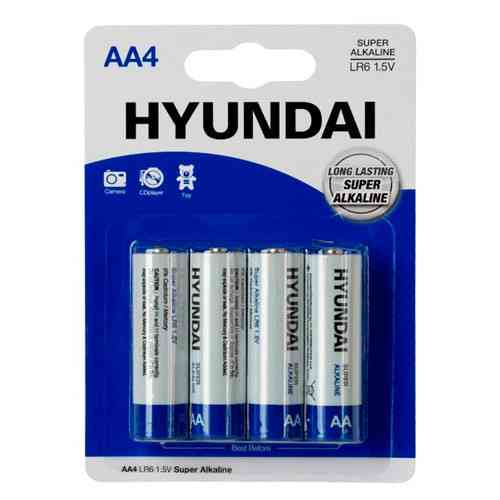 Батарейка AA LR6 Hyundai щелочная 1.5В алкалиновая универсальная для пультов и устройств Киев