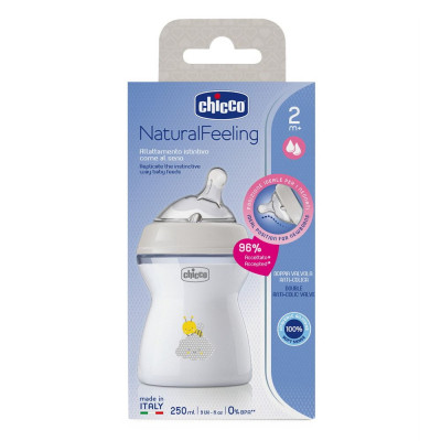 Бутылочка для кормления Chicco Natural Feeling силикон средний поток 250мл бежевый (81323.30) Винница - изображение 8